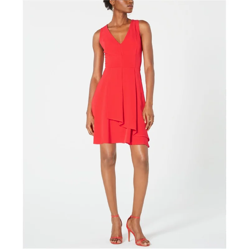 casual dress19 Cooper Womens Sleeveless Fit & Flare Dress, Red, X-Small