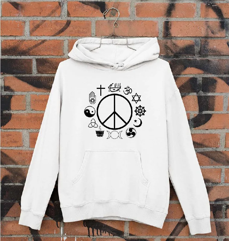 chic hoodiePeace Religious Symbols Unisex Hoodie for Men/Women