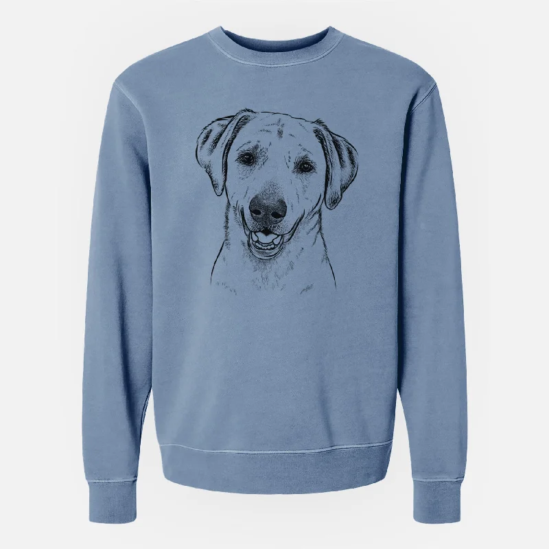 minimalistic workout hoodieBare Rusty the Labrador Retriever - Unisex Pigment Dyed Crew Sweatshirt