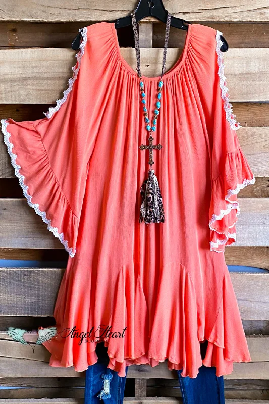 satin dressAHB EXCLUSIVE: Classy Oversized Tunic - Peach