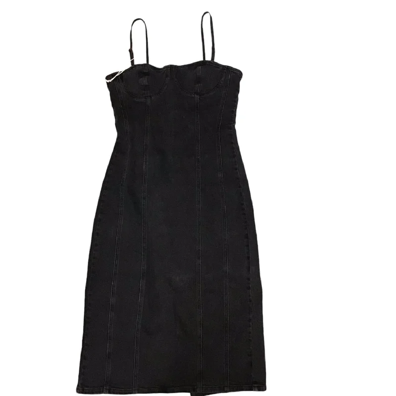 winter dressDress Casual Midi By Clothes Mentor In Black Denim, Size: Xl