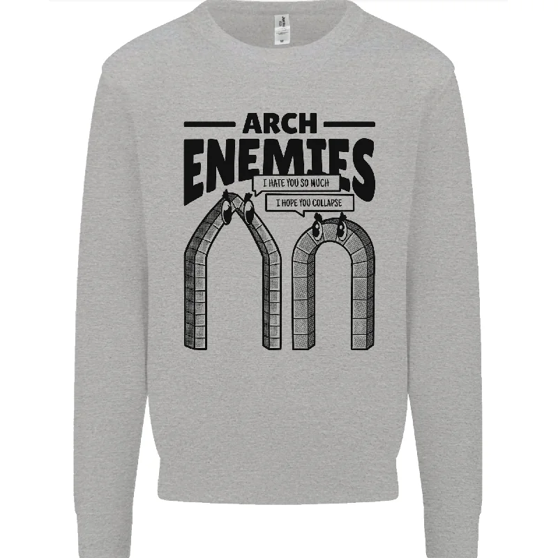 fashionable fitness sweatshirtArch Enemies Funny Architect Builder Mens Sweatshirt Jumper