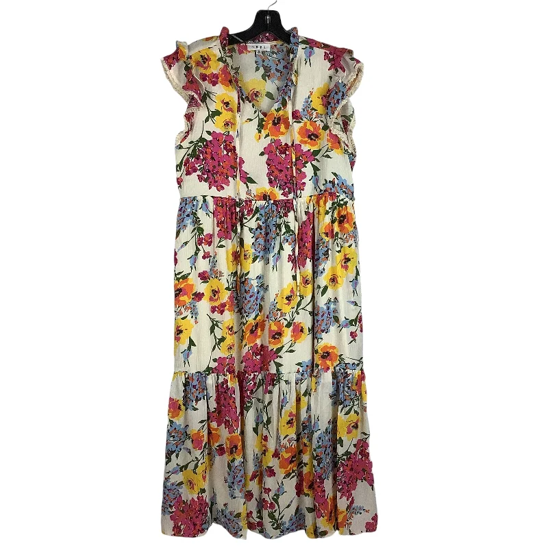 boho-chic dressDress Casual Midi By Thml In Floral Print, Size: M