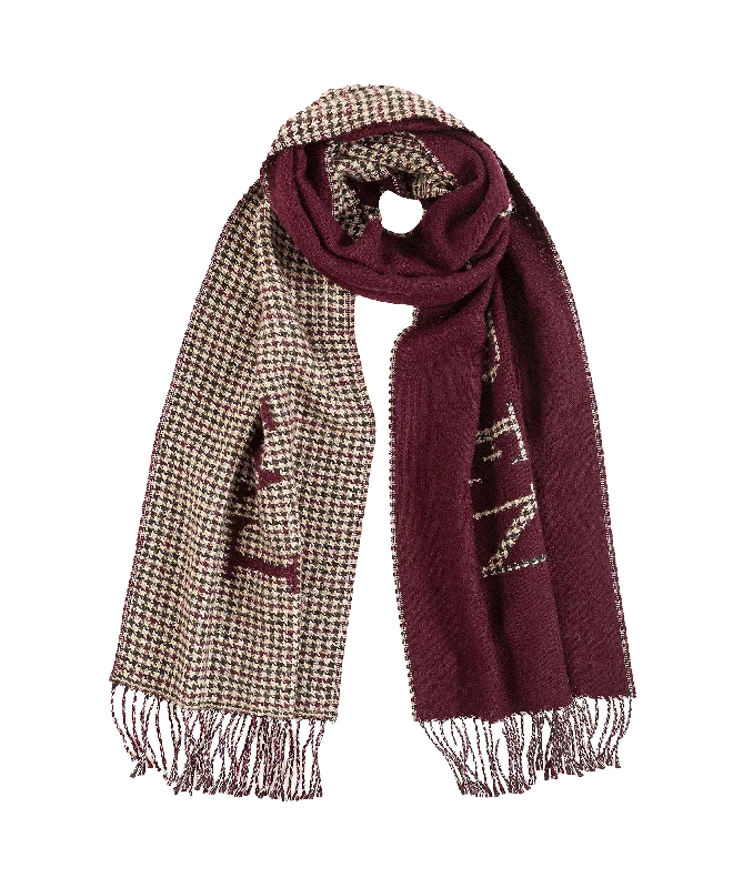 elegant coatReversible Logo Jacquard Scarf - Red