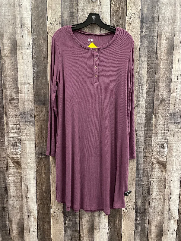 sophisticated dressDress Casual Midi By Cme In Purple, Size: Xxl