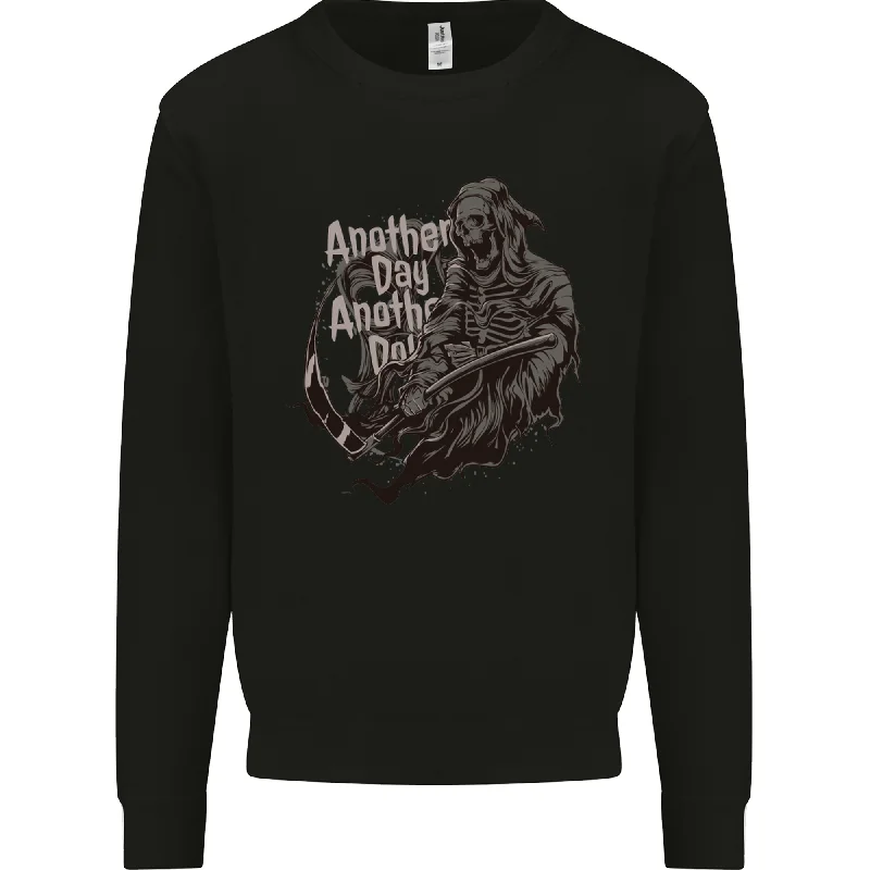 gym ready hoodieAnother Day Another Dollar Grim Reaper Mens Sweatshirt Jumper