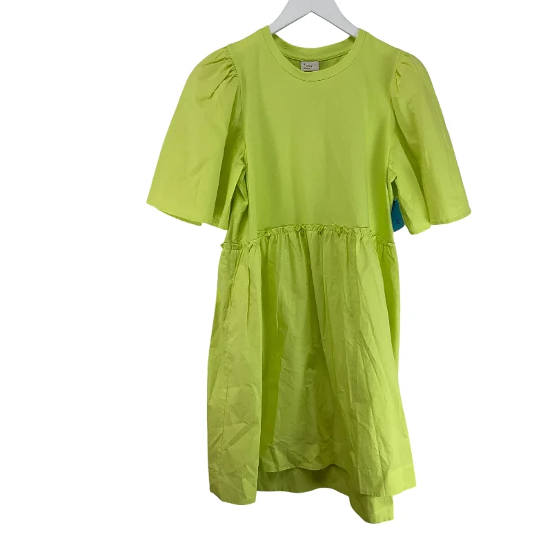 trendy mini dressDress Casual Short By A New Day In Green, Size: M