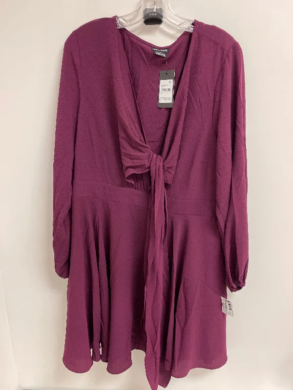 chic dressDress Casual Short By City Chic In Purple, Size: 1x