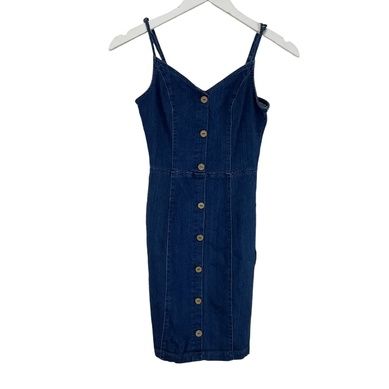 casual shift dressDress Casual Short By Clothes Mentor In Blue Denim, Size: S