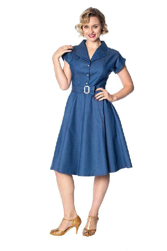 elegant maxi dressSeaside Diner 50s Dress