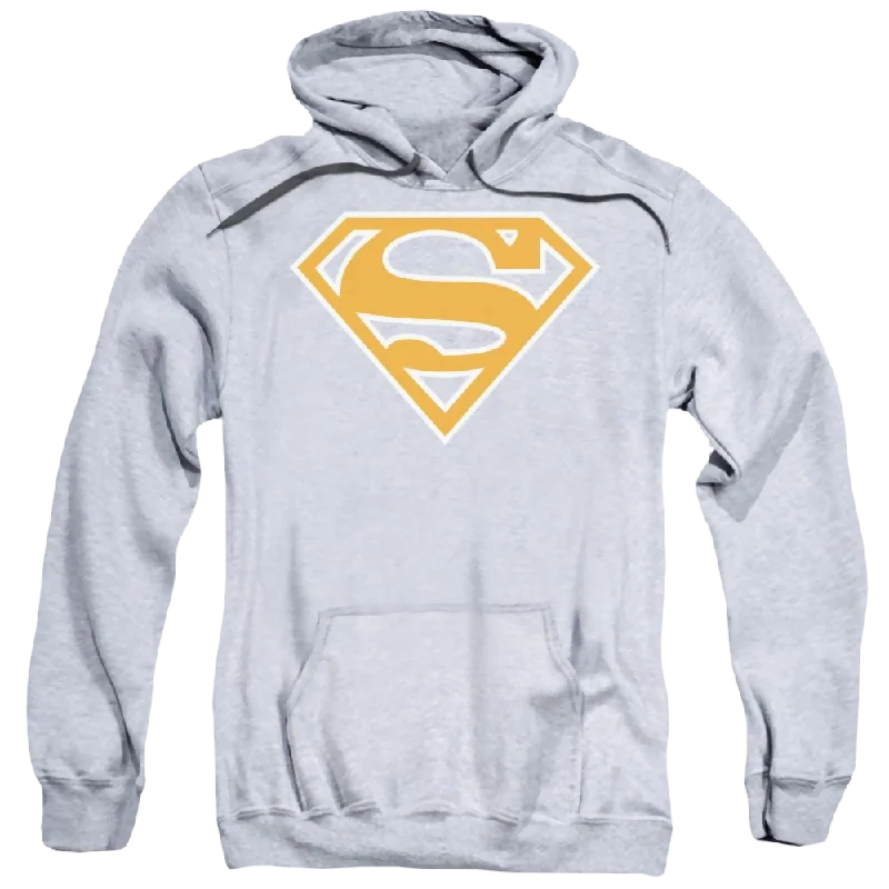 pullover hoodieSuperman Burnt Orange&white Shield Pullover Hoodie