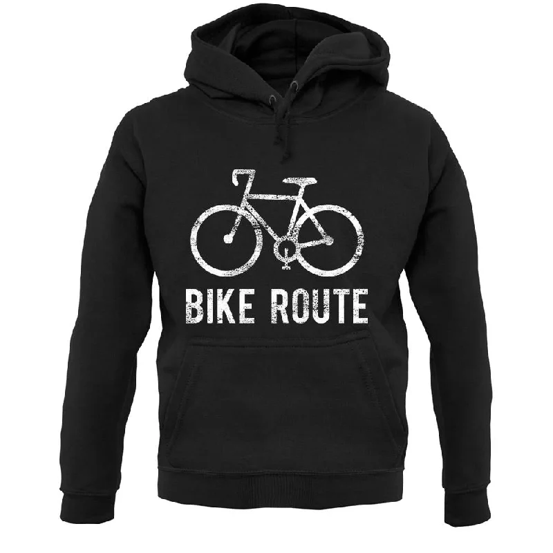 high-quality hoodieBike Route Unisex Hoodie