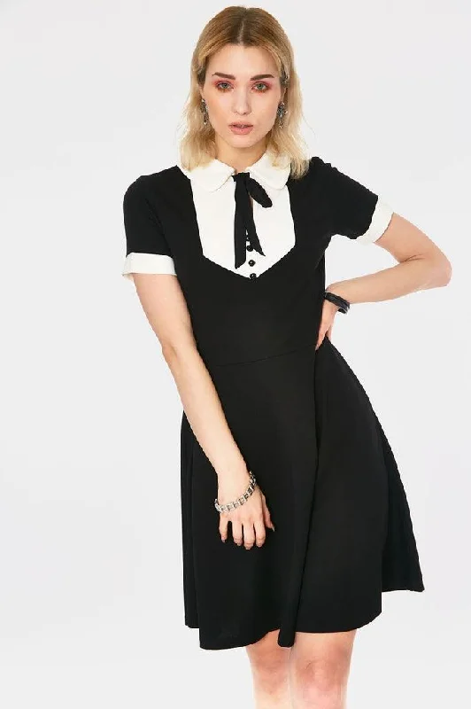 chic dressIn A Mood Tie Neck Dress