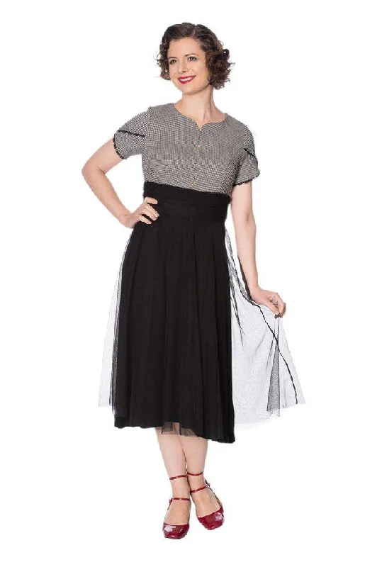 elegant maxi dressBetty Houndstooth Dress