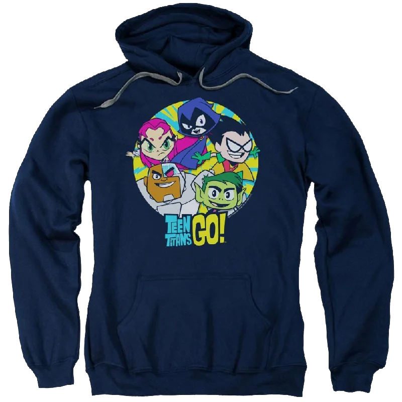 modern hoodieTeen Titans Go Go Go Group Pullover Hoodie