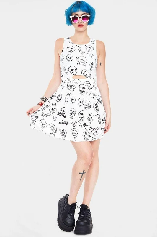 elegant maxi dressVertex Skulls Dress