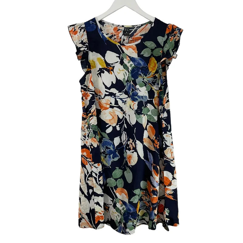 printed dressDress Casual Short By Clothes Mentor In Navy, Size: M