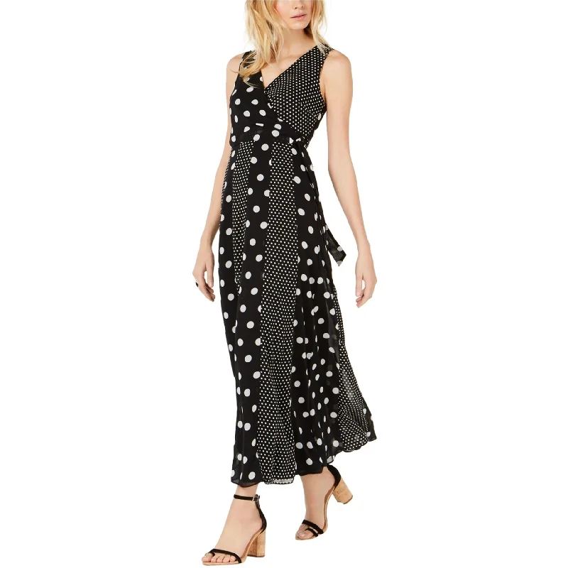 flowy dressI-N-C Womens Multi-Dot Maxi Wrap Dress