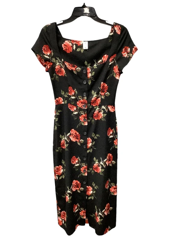 lace-up dressDress Casual Short By Bp In Black & Red, Size: Xs