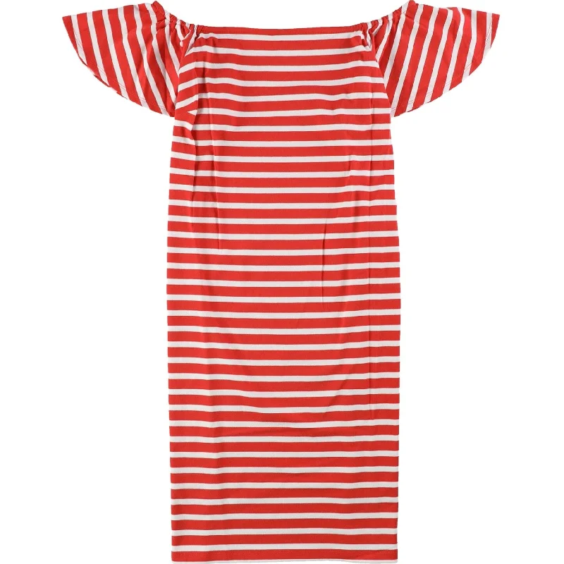 silk dressRalph Lauren Womens Striped Shirt Dress, Red, Small