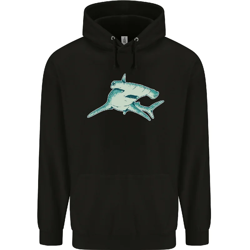 minimal hoodieA Hammerhead Shark Mens 80% Cotton Hoodie