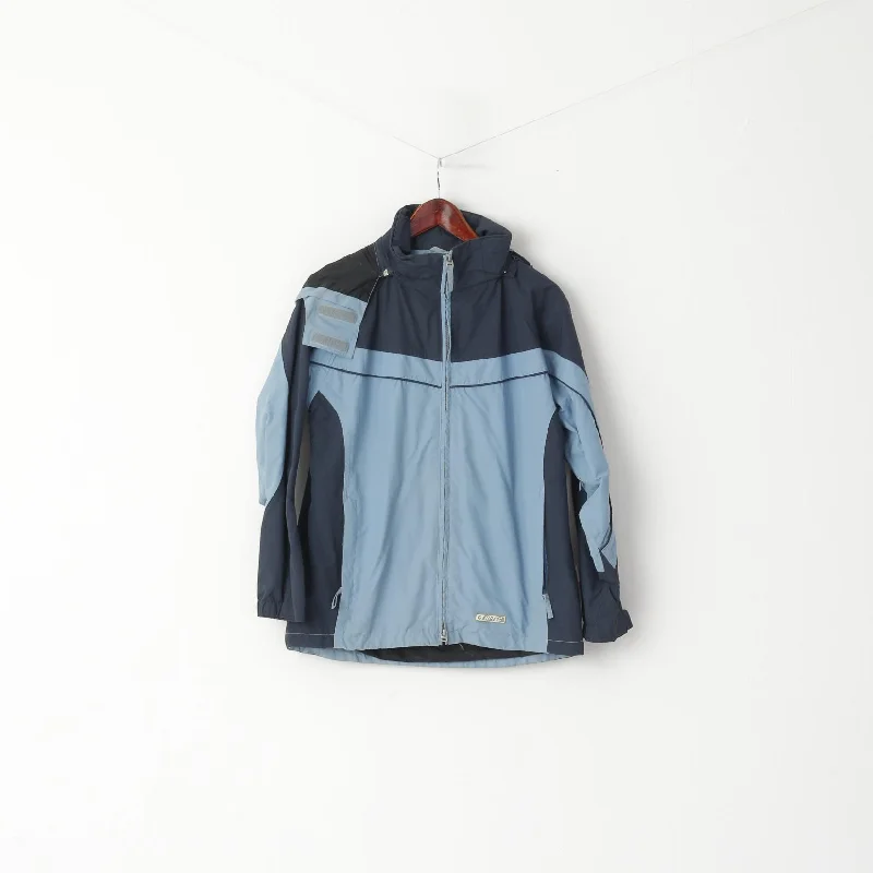 insulated trench coatHi-Tec Women M Jacket Blue Lady Foggia Hooded Nylon Outdoor 1500 Technology Top