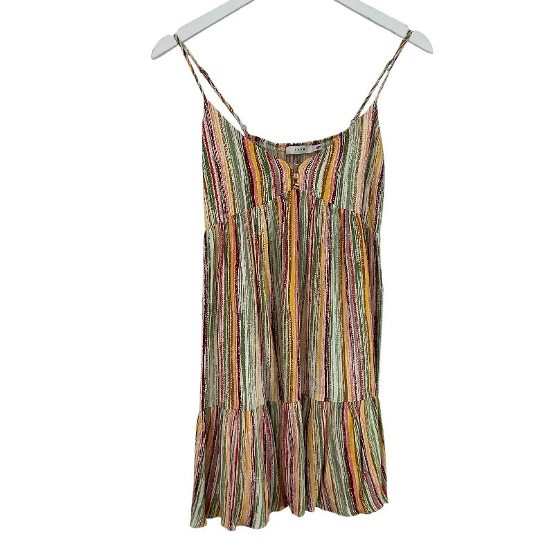 high-waisted dressDress Casual Short By Lush In Striped Pattern, Size: S