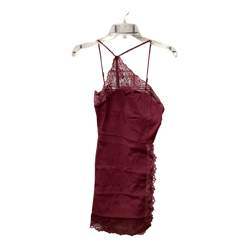 denim dressDress Casual Short By Free People In Maroon, Size: Xs