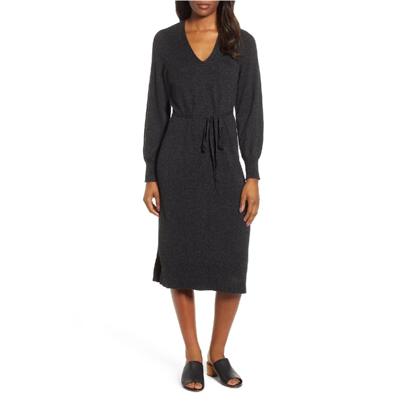 bodycon dressLucky Brand Womens V-Neck Sweater Dress