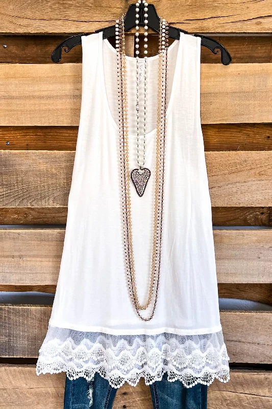 elegant dressExtender: Slip on Tank/Tunic - Off White