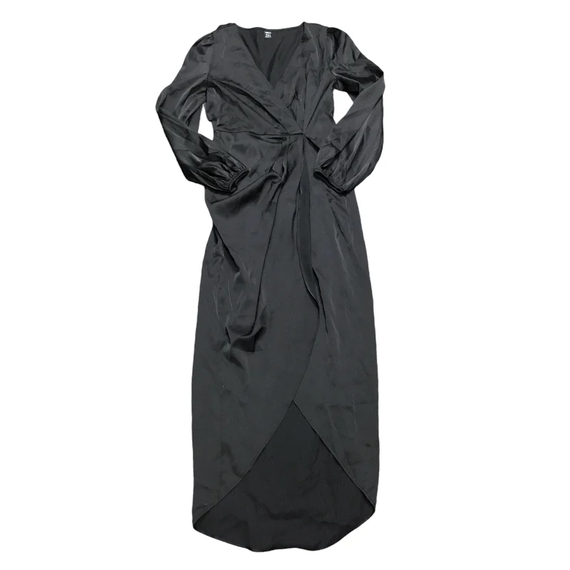 wrap-around dressDress Party Midi By Shein In Black, Size: S