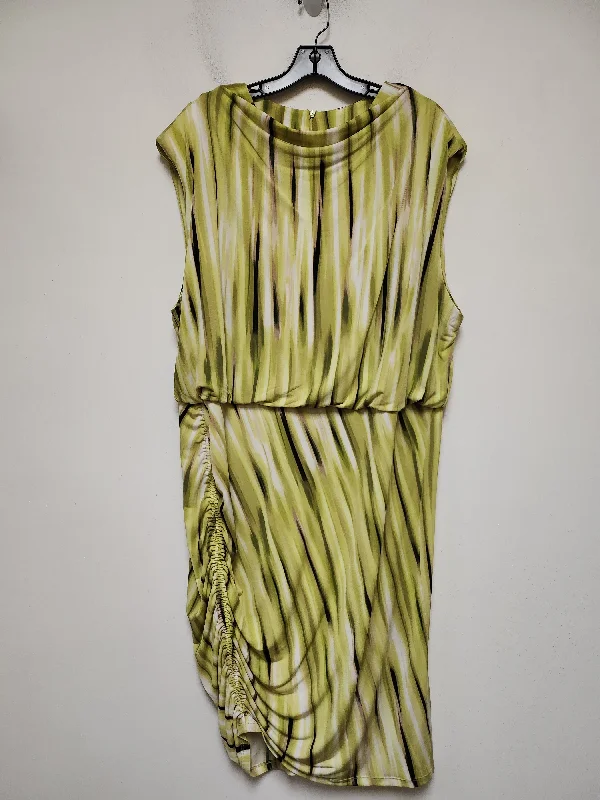 mini dressDress Casual Midi By Calvin Klein In Green, Size: 3x