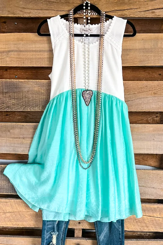 velvet dressRaining Spring Dress - White Mint