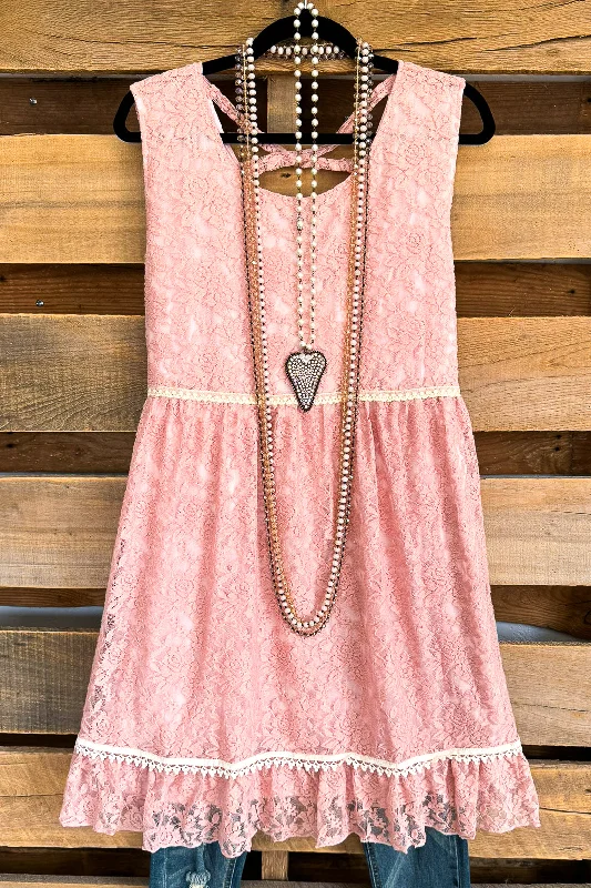 trendy mini dressSecret Romance Dress - Mauve