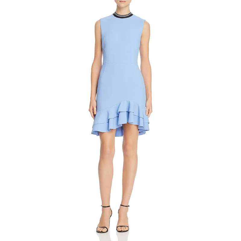 pleated dressRebecca Vallance Womens Yves Mini Dress, Blue, 8