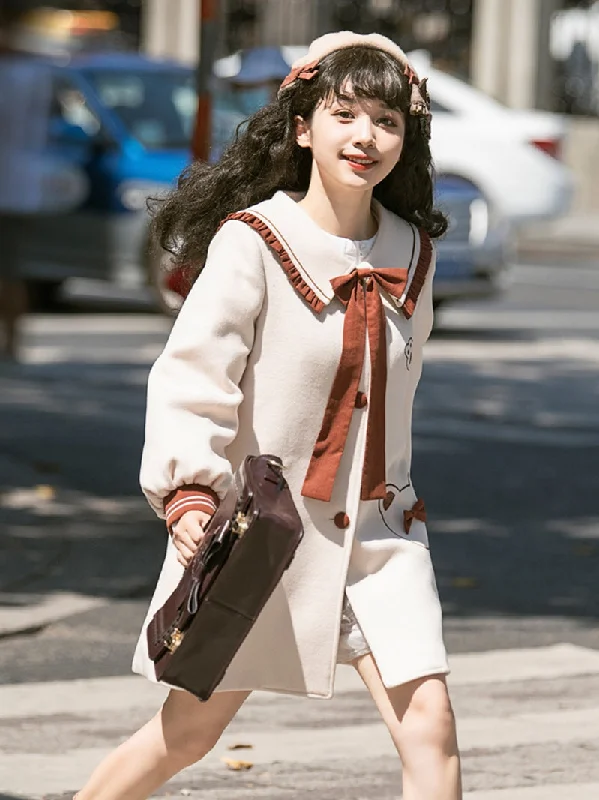 long-sleeve coatEieyomi~Japanese Style Lolita Winter JK Coat