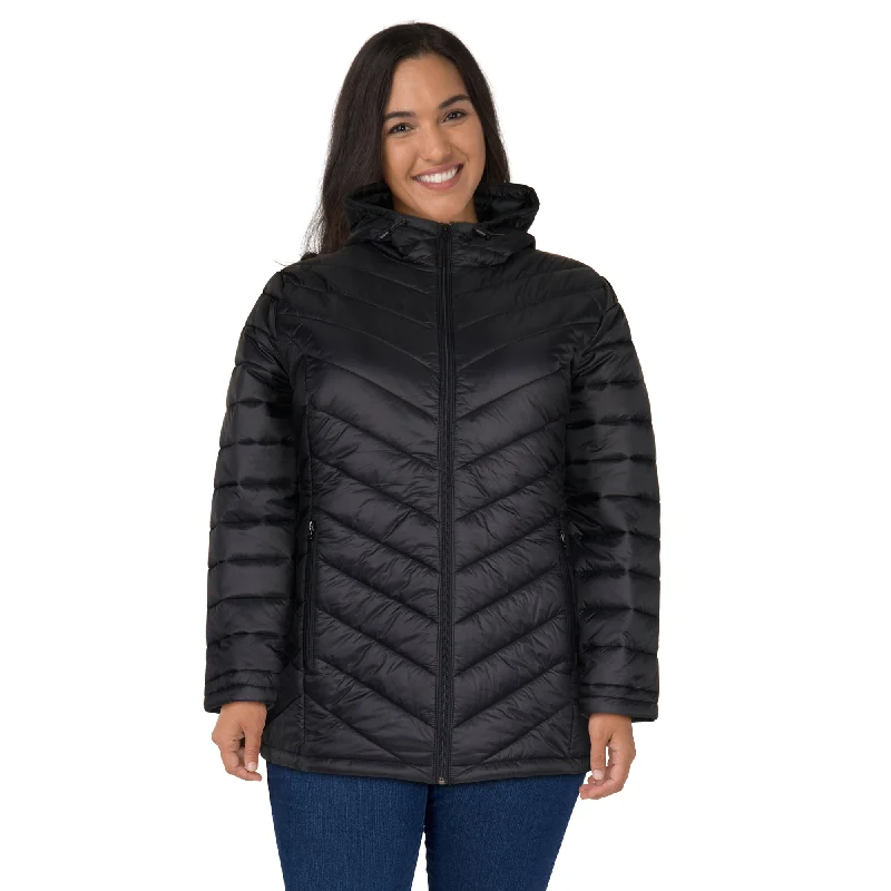 chic coatmySTYLE Women's Plus Puffer Jacket