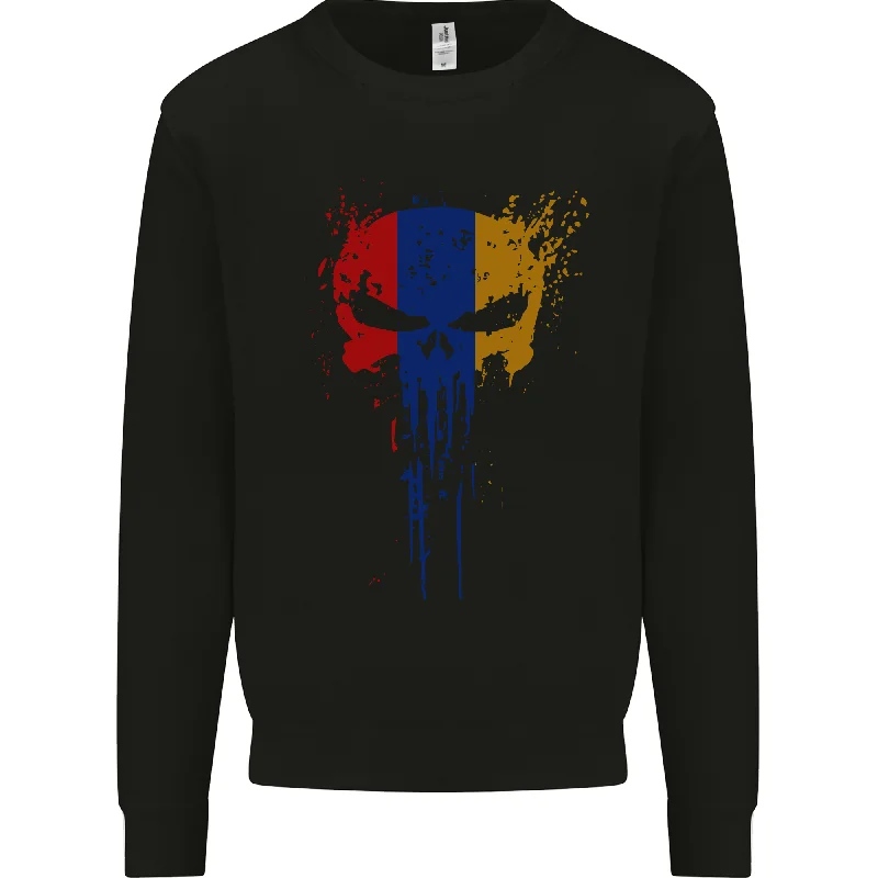 smooth fit athletic sweatshirtArminia Skull Gym Training Bodybuilding Mens Sweatshirt Jumper