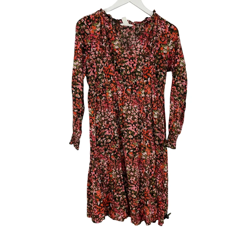 classic fit-and-flare dressDress Casual Short By H&m In Floral Print, Size: S