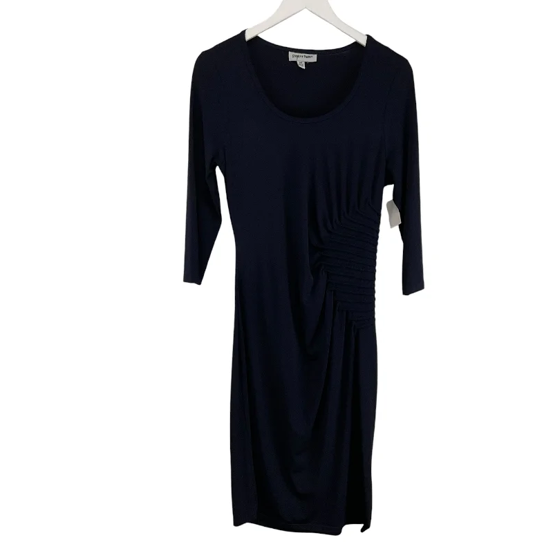 silk dressDress Casual Midi By Shelby And Palmer In Navy, Size: M