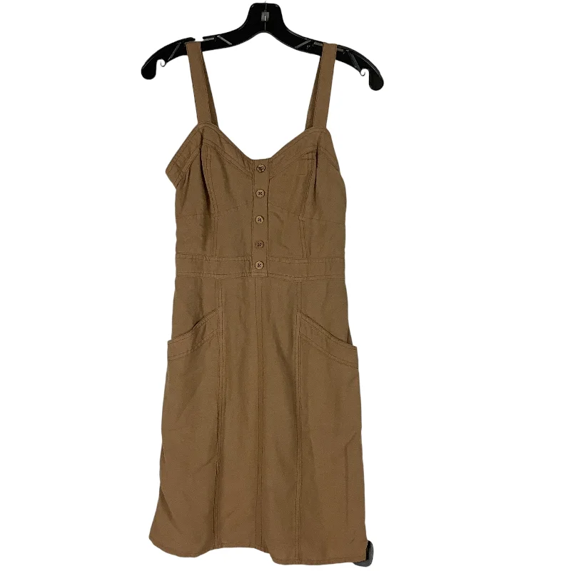 sleek dressDress Casual Short By Japna In Brown, Size: S