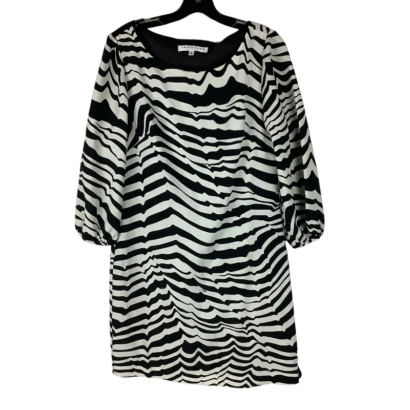 elegant shift dressDress Casual Short By Trina Turk In Black & White, Size: 4