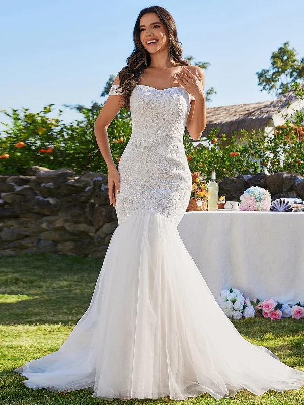 party-ready dressBodycon Lace Off Shoulder Mermaid Wedding Dress