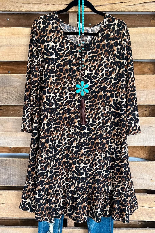 sophisticated dressDivine Image Dress - Leopard