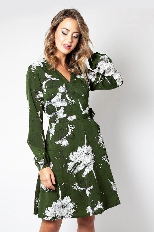 flowy dressMolly Floral Wrap Dress