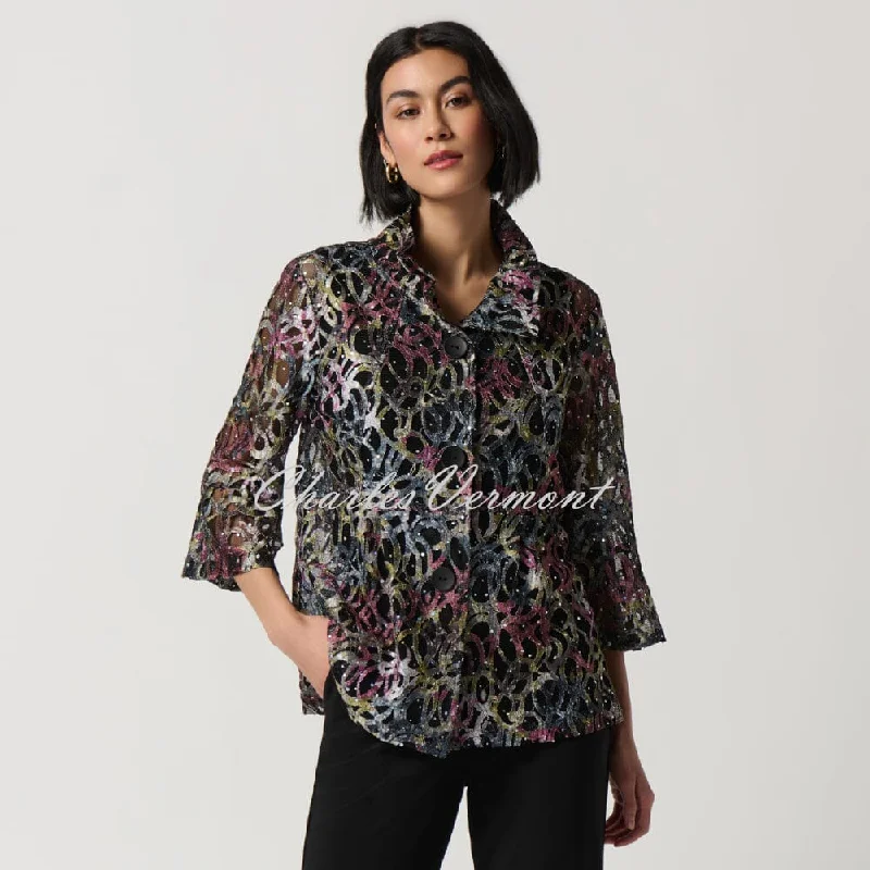 warm outerwearJoseph Ribkoff Patterned Jacket - Style 234106