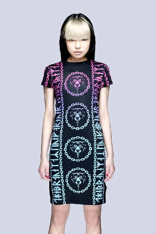 sophisticated dressMishka 2.0 Death Adder Chain Dress