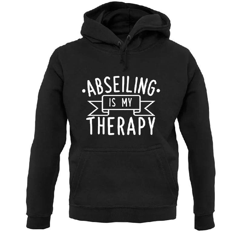 trendy hooded sweatshirtAbseiling Is My Therapy Unisex Hoodie