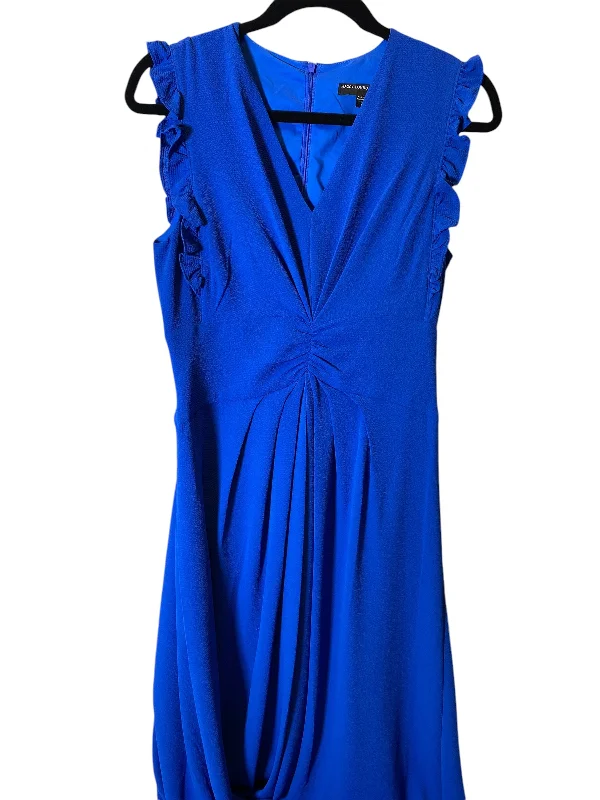 satin dressDress Casual Midi By Maggy London In Blue, Size: S