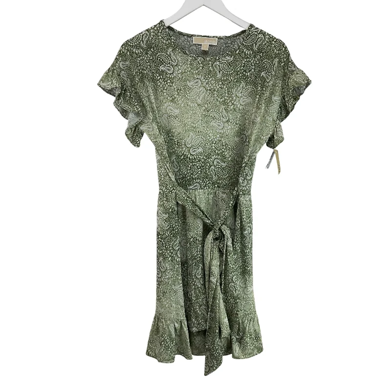 stylish dressDress Casual Short By Michael By Michael Kors In Green, Size: M